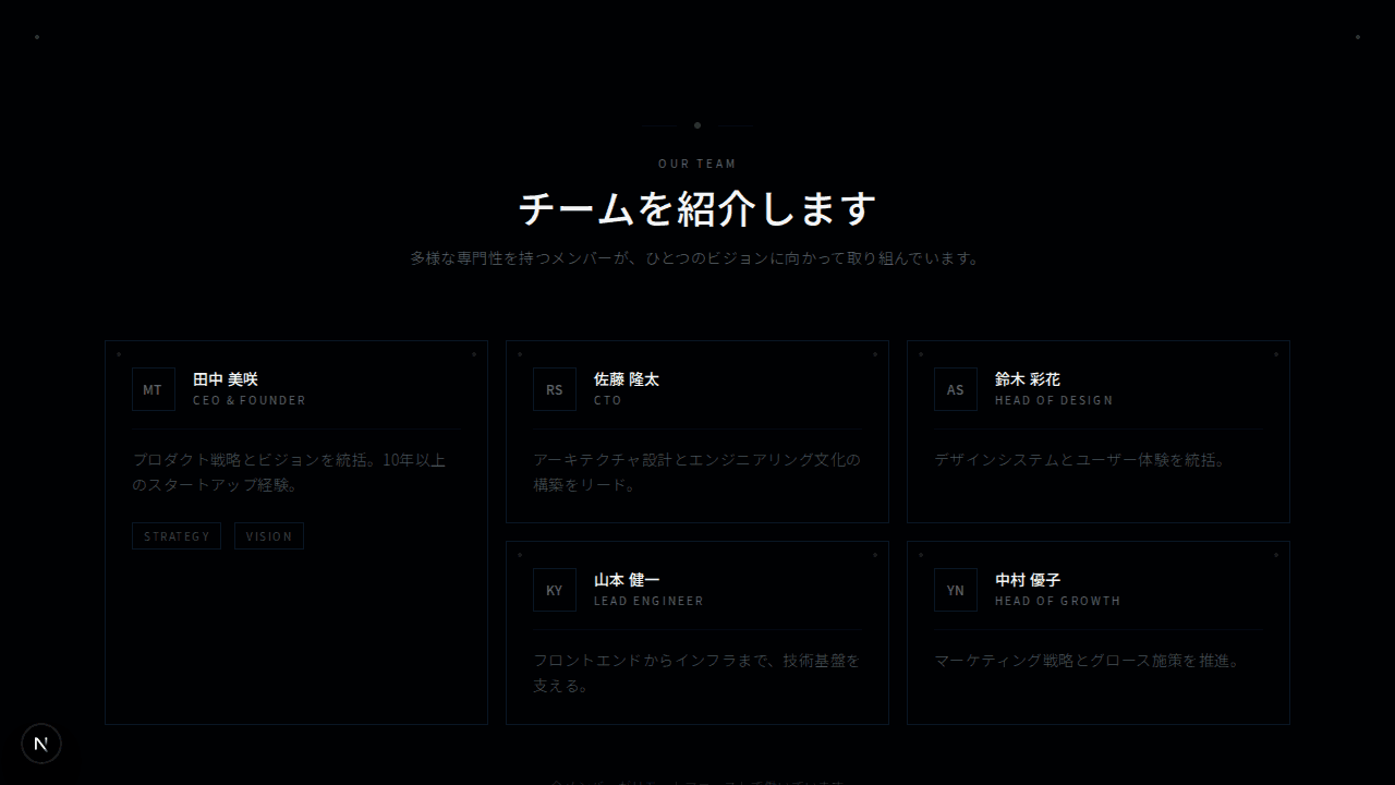 ベントーチーム紹介