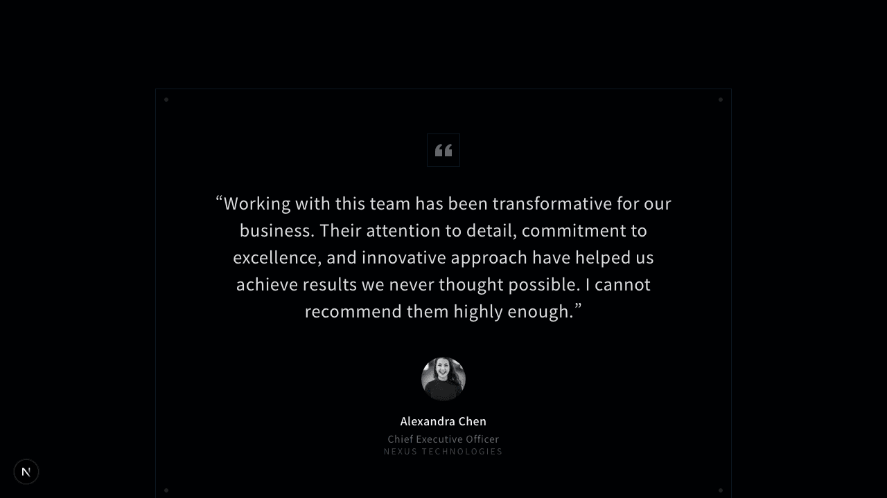 シングルテスティモニアル