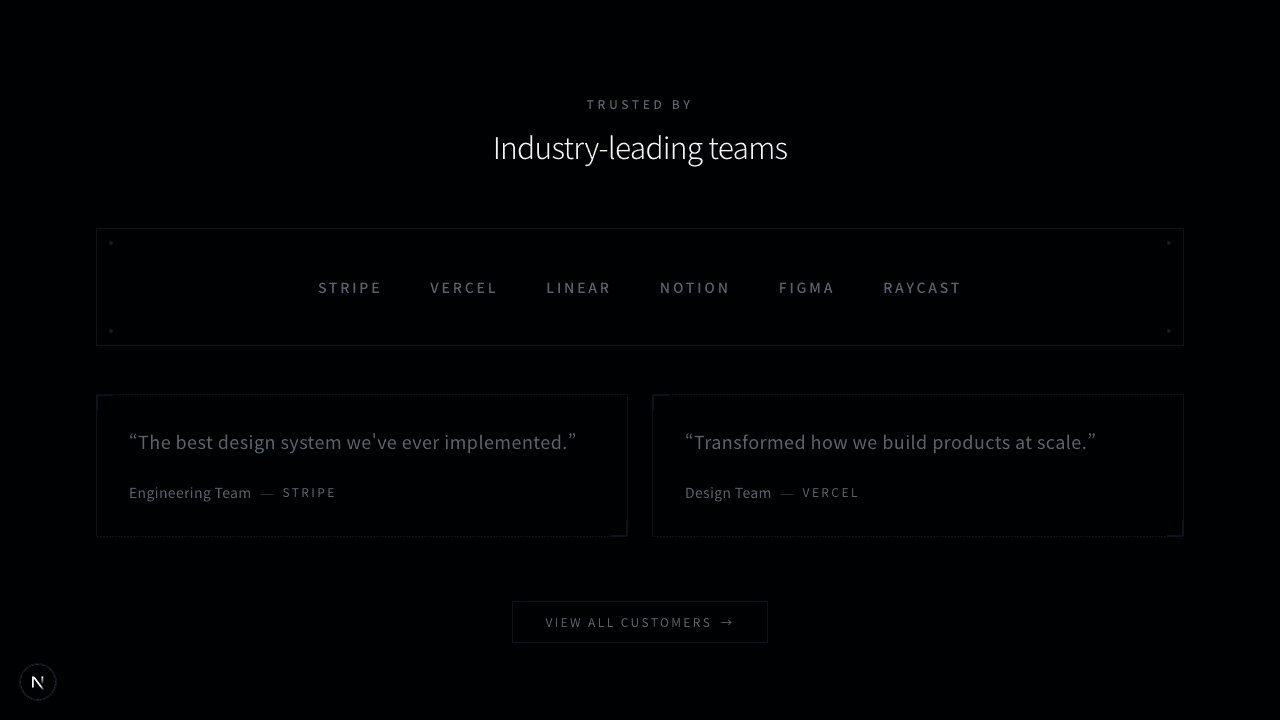 ロゴ付きテスティモニアル
